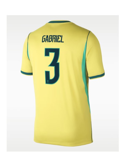 Muži Futbalové oblečenie Brazília Gabriel Magalhaes #3 MS 2026 Krátky Rukáv - Domáci Muži Futbalové oblečenie Brazília Gabriel Magalhaes #3 MS 2026 Krátky Rukáv - Domáci